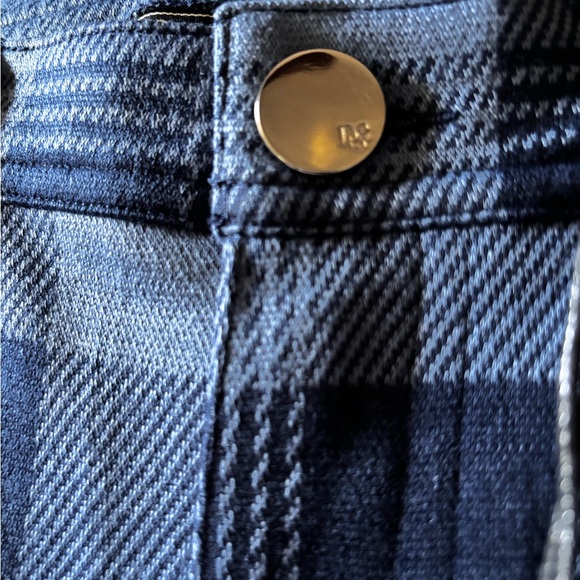 DG2 by Diane Gilman Blue Plaid Pants - Picture 3 of 9
